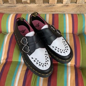 Dr Martens x Lazy Oaf Heart buckle creepers